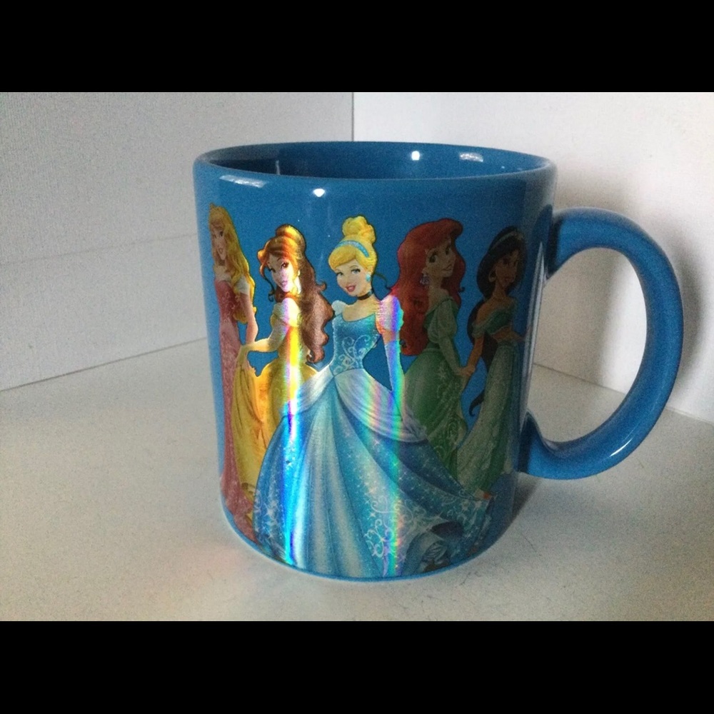 Disney Princess Blue Holographic 20 oz Ceramic Mug
